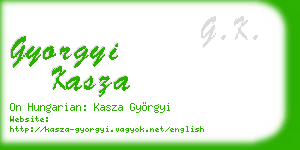gyorgyi kasza business card